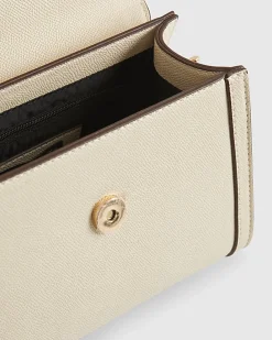 Cream Mini Cross Body Tote Bag
