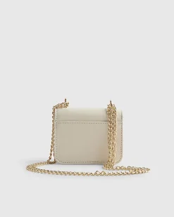 Cream Mini Satchel Purse