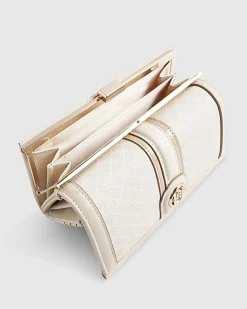 Cream Monogram Print Bundle Shopper Bag