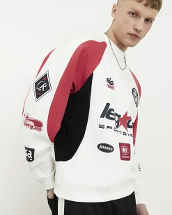 Cream Oversized Fit Legacy Sport Sweatshirt