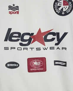 Cream Oversized Fit Legacy Sport Sweatshirt