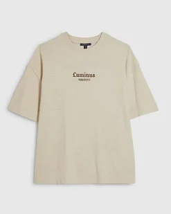 Cream Oversized Fit Luminis Tapestry T-Shirt