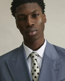 Cream Polka Dot Tie