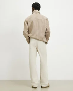 Cream RI Studio Loose Fit Twist Jeans