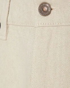 Cream RI Studio Loose Fit Twist Jeans