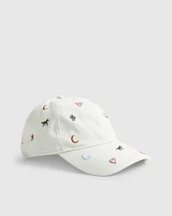 Cream Rodeo Embroidered baseball Cap