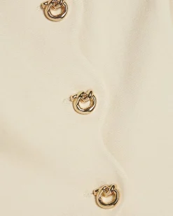 Cream Scallop Ponte Waistcoat