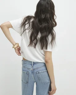 Cream Scallop T-Shirt