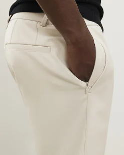 Cream Skinny Elasticated Stretch Shorts