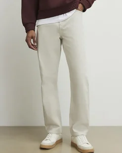 Cream Straight Fit Jeans