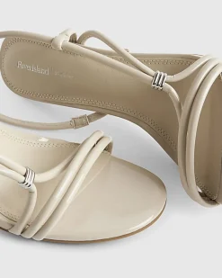 Cream Strappy Heeled Sandals