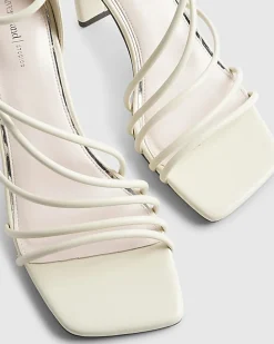 Cream Strappy High Heel Sandals