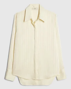 Cream Stripe Blouse