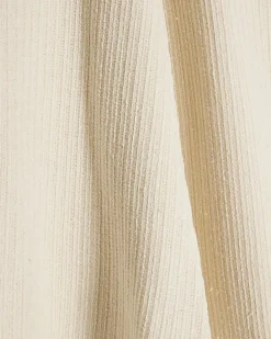 Cream Textured Full Skirt