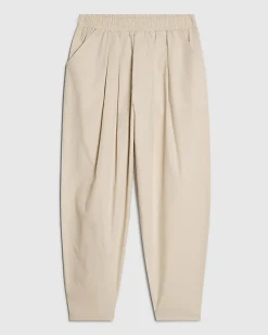Girls Beige Balloon Trousers