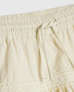 Girls Beige Lace Skirt