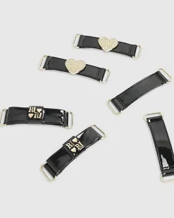 Girls Black Multiple Straps Mary Jane Shoes