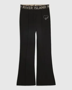 Girls Black Premium Flared Trousers
