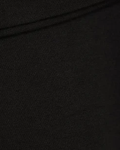 Girls Black Scarf Wrap Wide Leg Trousers