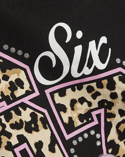Girls Black Six Seven 67 Boxy Top