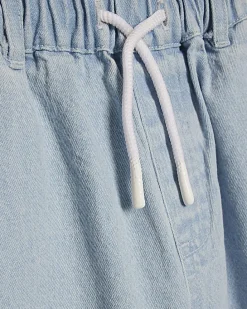 Girls Blue Cargo Barrel Trousers And Top Set