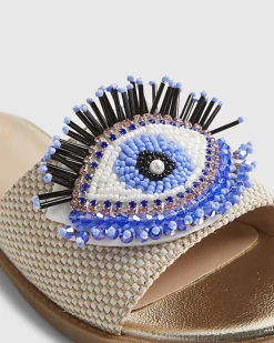 Girls Blue Eye Sandals