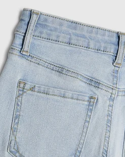 Girls Blue Keychain Flared Jeans