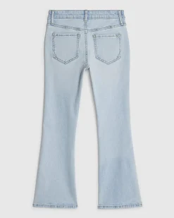 Girls Blue Keychain Flared Jeans