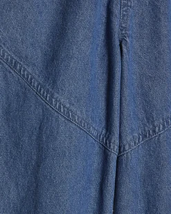 Girls Blue Keyring Cargo Jeans