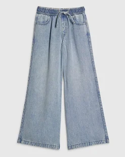 Girls Blue Loose Fit Jeans