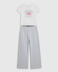 Girls Blue Paris Tracksuit Set