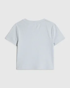 Girls Blue RI Diamante T-Shirt