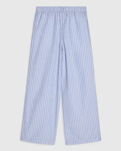 Girls Blue Stripe Trousers