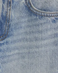 Girls Blue Wide Leg Cherry Charm Jeans