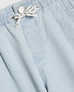 Girls Blue Wide Leg Jeans