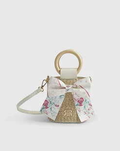 Girls Brown Cabbages and Roses Bucket Bag