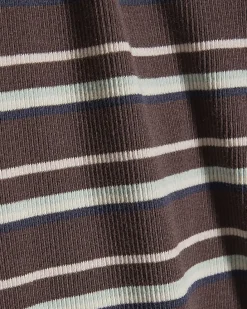 Girls Brown Stripe Wide Leg Trousers