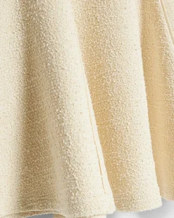 Girls Cream Boucle Bow Polo Dress