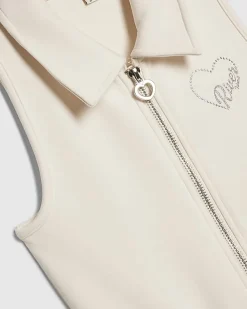 Girls Cream Premium Jumpsuit
