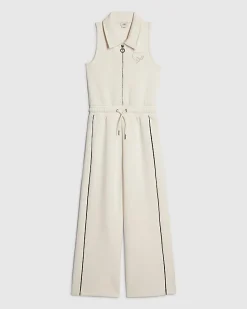 Girls Cream Premium Jumpsuit