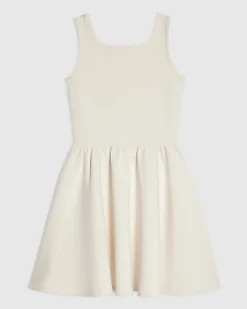Girls Cream Premium Prom Lace Dress