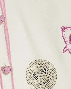 Girls Cream Sassy Era Cardigan