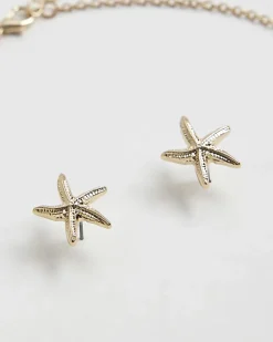 Girls Gold Starfish Necklace