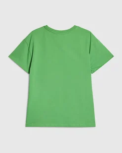 Girls Green Lucky Girl T-Shirt