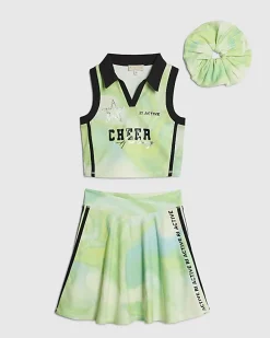 Girls Green RI Active Abstract Skirt Set