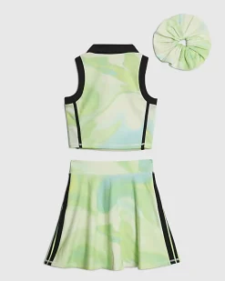 Girls Green RI Active Abstract Skirt Set