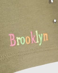 Girls Khaki Brooklyn Stud Shorts