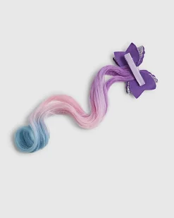 Girls Multi Colour Sparkle Bow Faux Hair