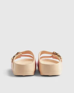 Girls Ombre Buckle Moulded Sliders