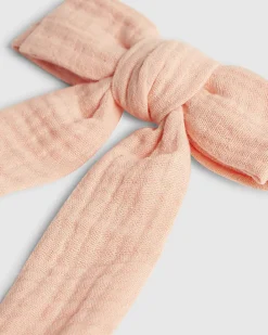 Girls Orange Hair Bow